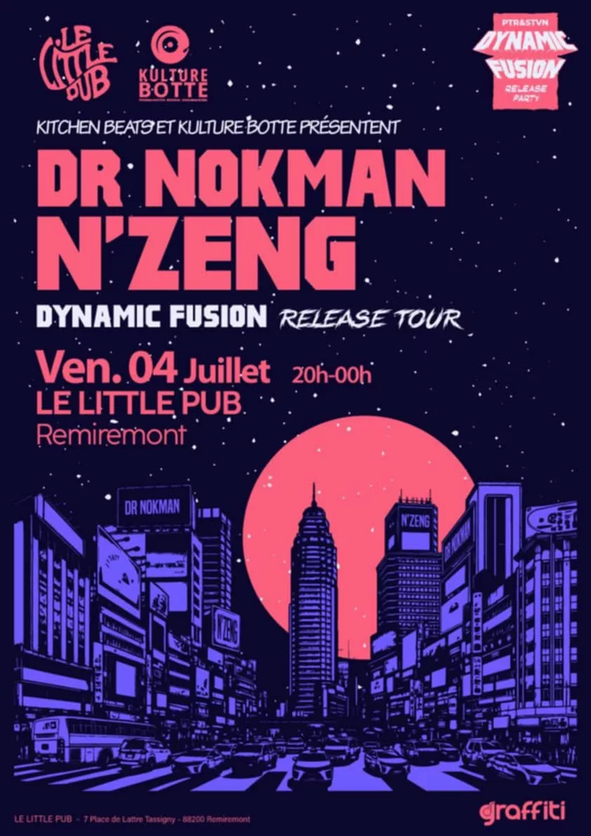 Affiche Dr Nokman & Nzeng Little pub vosges