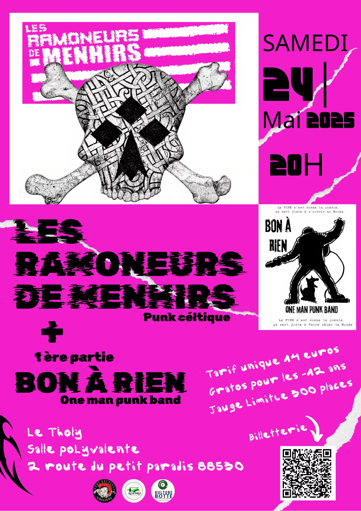 Affiche Ramoneurs de Menhirs et Bon à rien Vosges Le tholy