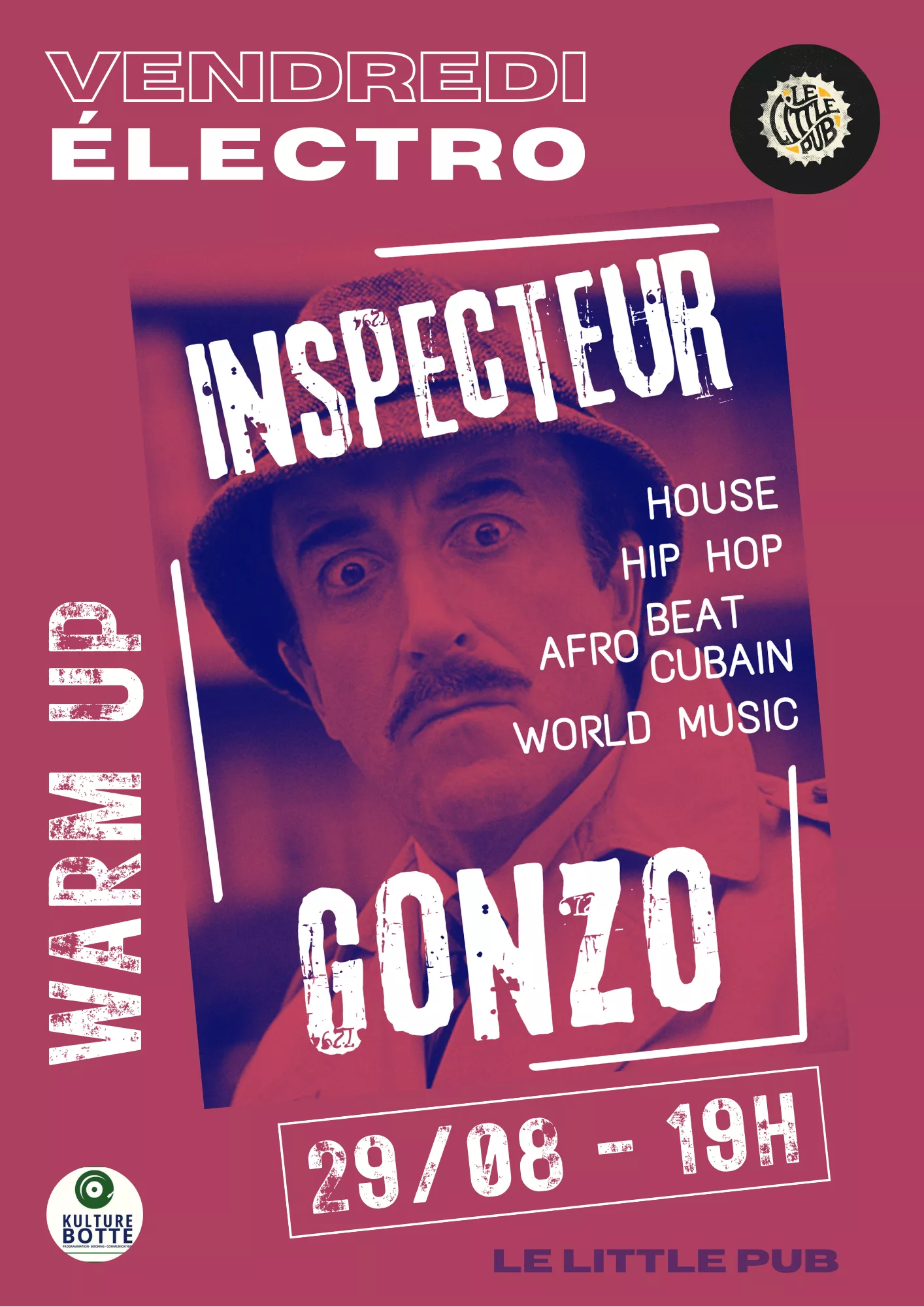 Inspecteur gonzo affiche little pub vosges